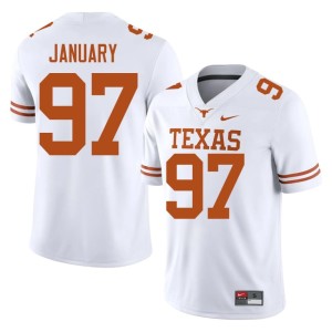 White Men's #97 UT Alex January College Football University Jerseys 168144-528