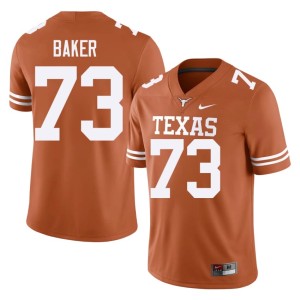 Orange University Longhorns College Football Brandon Baker #73 Men's Jerseys 535114-415