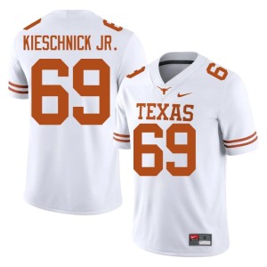 White #69 Brooks Kieschnick Jr. Texas Longhorns Men's Official College Football Jerseys 735885-884