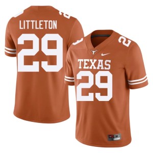 Orange Mens Limited Graceson Littleton College Football #29 Texas Athletics Jerseys 819239-209