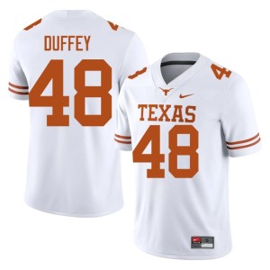 White High School College Football UT Longhorns #48 Jackson Duffey Men's Jerseys 448737-626