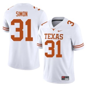 White 2026-27 College Football James Simon #31 UT Men's Jerseys 527310-791