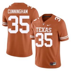 Orange #37 Men's Jonathan Cunningham Player Texas College Football Jerseys 490284-228
