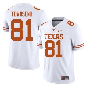 White Nick Townsend College Football #81 Longhorns Men High School Jerseys 656496-390