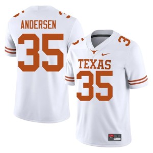 White Men Rett Andersen Alumni College Football #35 Horns Jerseys 926676-596
