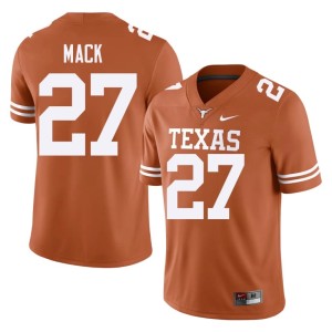 Orange Mens #27 Wardell Mack College Football UT Longhorns University Jerseys 498951-271