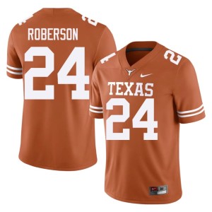 Orange Warren Roberson Men's College Football #24 2026-27 Horns Jerseys 936838-345