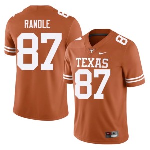 Orange College Football UT Longhorns 2026 #87 Men Will Randle Jersey 141826-963