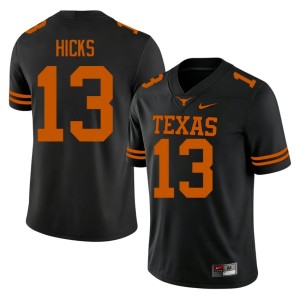 Black UT #13 Player Men College Football Zelus Hicks Jerseys 359185-470