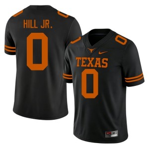 Black Anthony Hill Jr. University College Football #0 Men Texas Jersey 469131-129