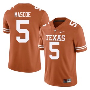 Orange UT Bo Mascoe College Football #5 Men's University Jersey 554454-101