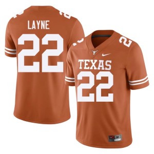Orange #22 College Football High School Longhorns Bobby Layne Men's Jersey 364531-196