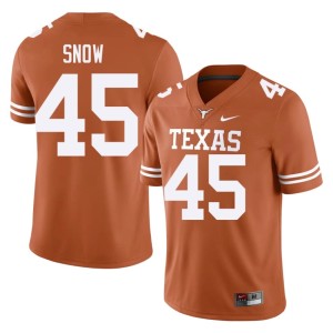 Orange Alumni Darius Snow #45 Texas Men's College Football Jerseys 685830-195