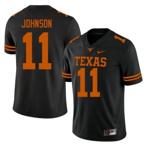 Black Player Mens #11 College Football Derrick Johnson Horns Jerseys 770934-436