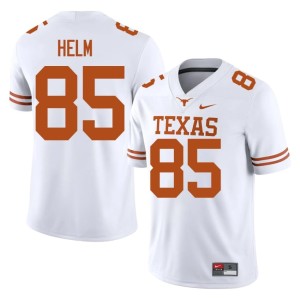 White #85 College Football Men's Texas Gunnar Helm NCAA Jerseys 398262-340