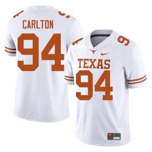 White Stitched Men's #94 Jamarion Carlton College Football University of Texas Longhorns Jersey 639117-843