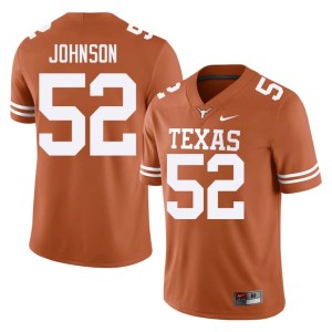 Orange College Football Texas Mens #52 James Johnson Player Jerseys 520227-607