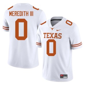 White Burnt Orange NCAA John Meredith III College Football Men #0 Jerseys 750784-550