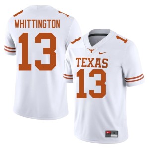 White Longhorns Men Jordan Whittington College Football #13 Replica Jerseys 414349-338