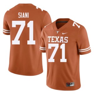 Orange Texas Longhorns College Football Men's 2026-27 #71 Melvin Siani Jersey 559935-494