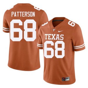 Orange Embroidery Texas #68 College Football Paris Patterson Men Jersey 278876-168