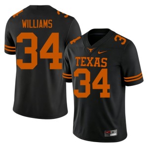 Black Men #34 College Football Texas Embroidery Ricky Williams Jerseys 903436-298