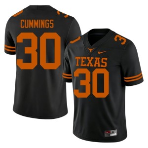 Black Men's College Football Rocky Cummings UT Austin #30 Stitched Jersey 502912-444