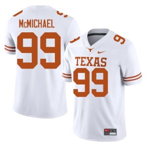 White Steve McMichael #99 Men College Football 2026-27 Longhorns Jersey 483344-114