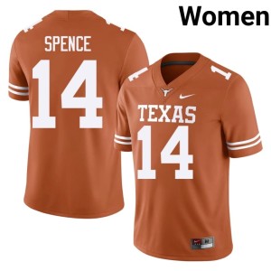 Orange Texas Brad Spence Women's #14 2026 College Football Jerseys 305441-719
