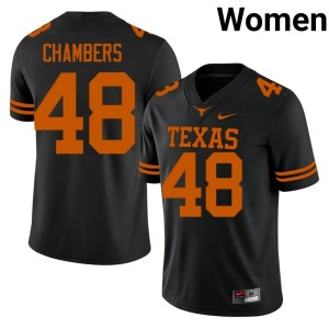 Black #48 Bryce Chambers Womens College Football 2026-27 UT Jersey 116390-858