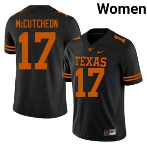 Black Daylan McCutcheon #17 College Football Embroidery Texas Longhorns Women's Jersey 864041-649