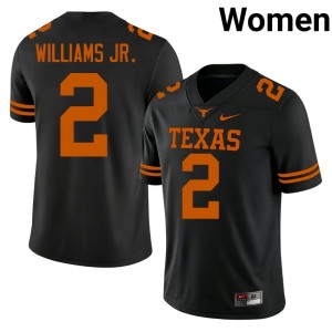 Black College Football #2 2026 Derek Williams Jr. Horns Women Jerseys 123373-207