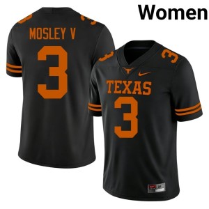 Black Lone Star State Reps #3 Womens Emmett Mosley V Limited College Football Jersey 135694-281