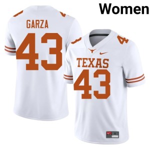 White Eric Garza Women College Football #43 High School Lone Star State Reps Jerseys 478490-348