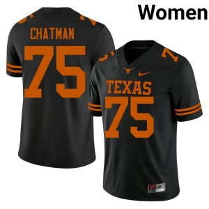 Black College Football #75 Jaydon Chatman Women 2026 UT Jerseys 381298-522