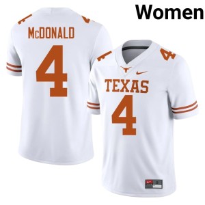 White College Football Jelani McDonald #4 Women UT NCAA Jersey 867795-961