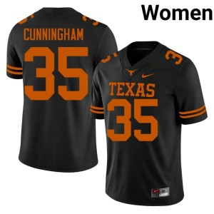 Black Texas Jonathan Cunningham 2026 College Football #37 Women's Jersey 307411-973