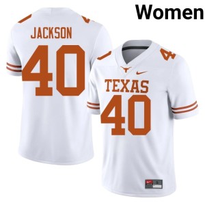 White Womens Game UT #40 Lance Jackson College Football Jersey 750475-507