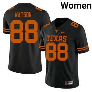 Black Women Stitched #88 College Football Texas Maraad Watson Jerseys 605231-409