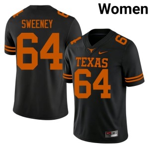 Black College Football #64 Texas University Robert Sweeney Women's Jersey 265090-337
