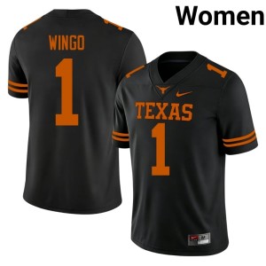 Black College Football Women's Official Ryan Wingo Texas #1 Jerseys 610614-295