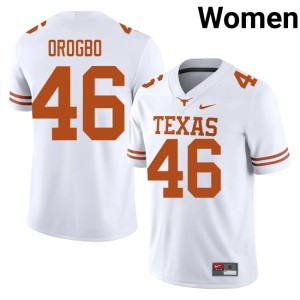 White College Football Womens #46 Texas Longhorns Smith Orogbo Limited Jersey 520033-371