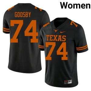 Black #74 College Football 2026-27 The Horns Women's Trevor Goosby Jerseys 347821-942