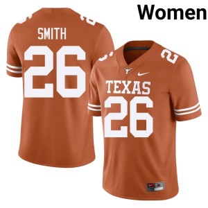 Orange Women 2026 College Football Longhorns #26 Ty'Anthony Smith Jersey 883187-994