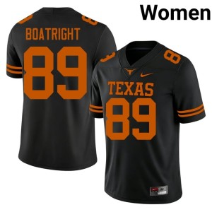 Black Texas Longhorns Ty Boatright #89 College Football Women 2026 Jerseys 371411-757