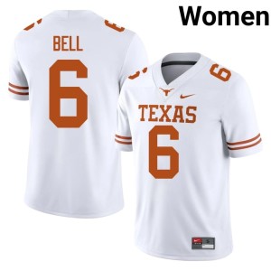 White UT #6 Player College Football Dia Bell Women Jerseys 227455-843