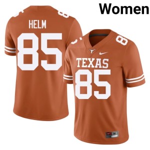 Orange NCAA Gunnar Helm The Horns #85 Womens College Football Jerseys 194178-361