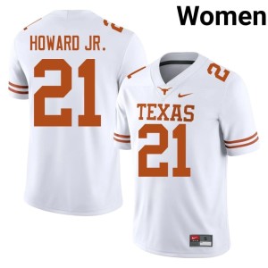 White Women College Football 2026 UT Hayward Howard Jr. #21 Jersey 146341-904