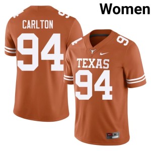 Orange University Texas Longhorns Women Jamarion Carlton College Football #94 Jerseys 137416-928
