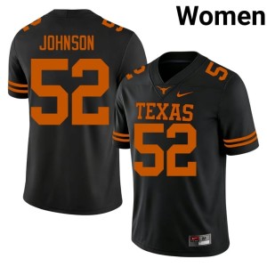 Black College Football James Johnson Women Embroidery #52 UT Longhorns Jerseys 424940-970